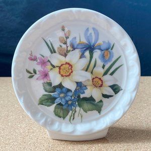 Vintage Sarah Jane Fine Bone China small standing decorative plate England